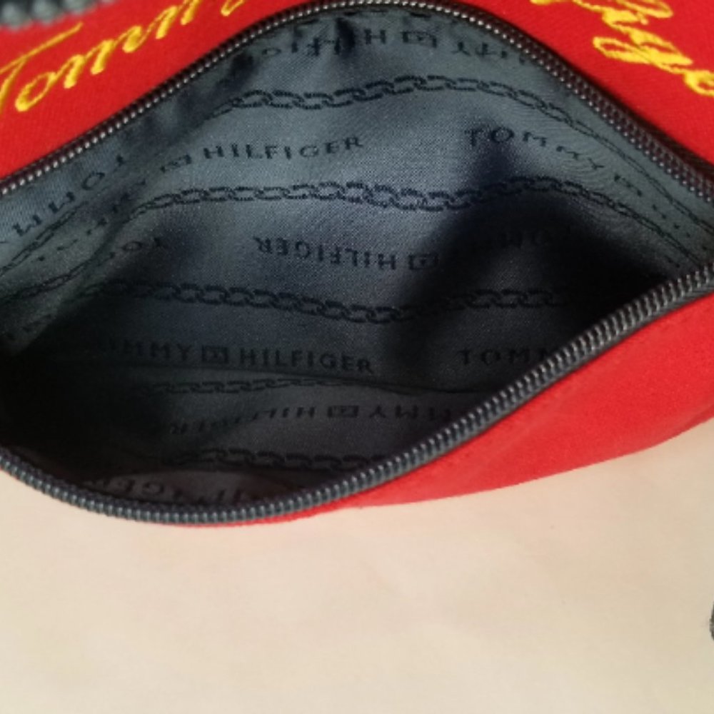 Y2k Canvas TOMMY HILFIGER Small Red Backpack - Picture 3 of 8